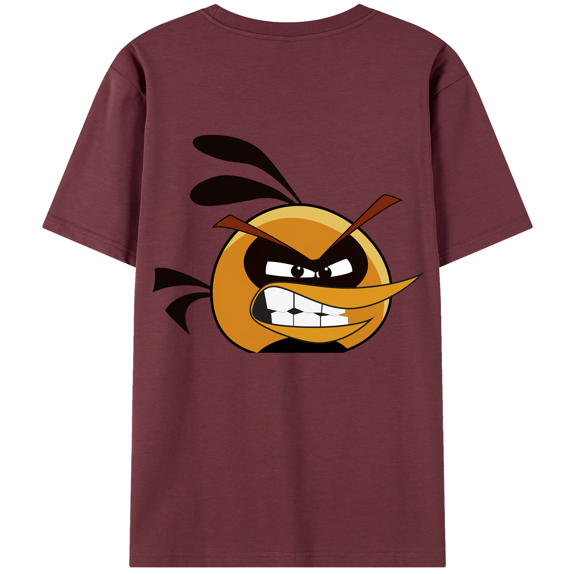 （画像用） Angry Birds アングリーバード 綿100％半袖Tシャツ（背面プリント）